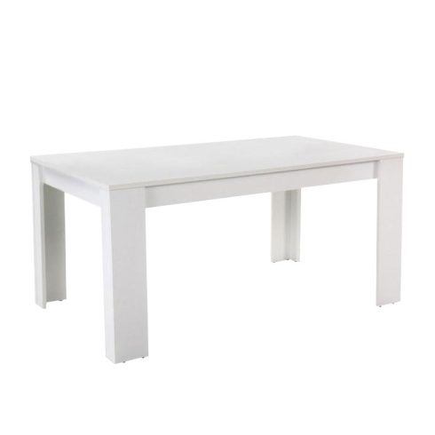 TOMY Étkezőasztal, fehér, 140x80 cm, NEW