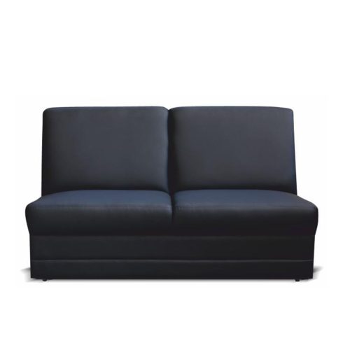 BITER 3-személyes kanapé, textilbőr fekete, 3 BB