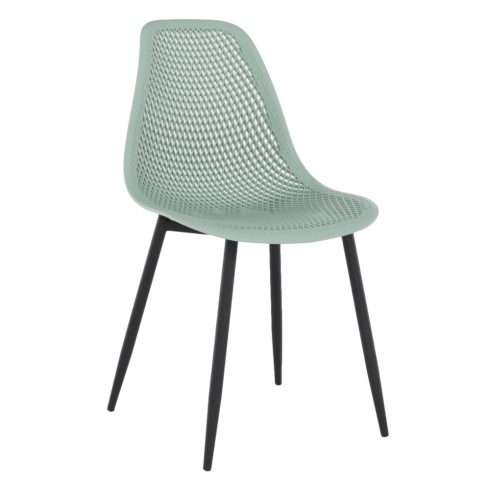 TEGRA Étkező szék, zöld/fekete, TYP 2