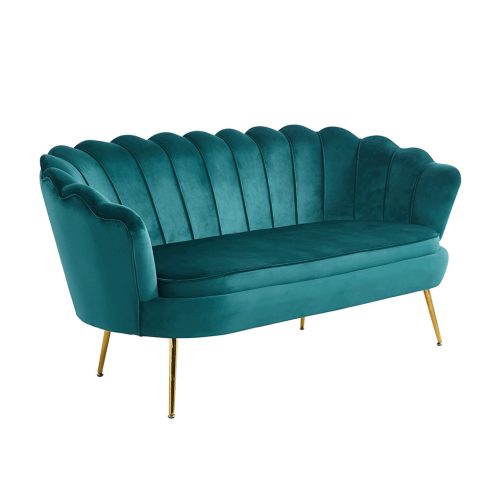 NOBLIN Luxus heverő, 2,5-es ülés, smaragd/arany, Art-deco