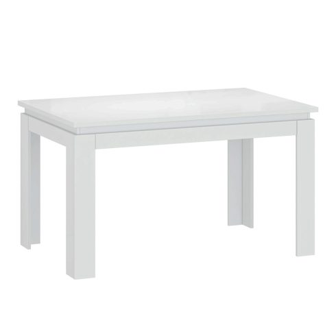 LINDY Széthúzható asztal, fehér, 135-184x86 cm