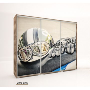 Italy Style 239 cm-es tolóajtós gardrób (Italy-10)