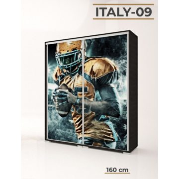 Italy Style 160 cm-es tolóajtós gardrób (Italy-09)