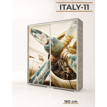 Italy Style 160 cm-es tolóajtós gardrób (Italy-11)