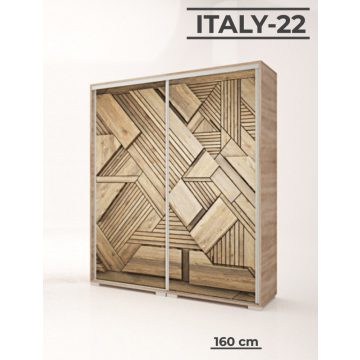 Italy Style 160 cm-es tolóajtós gardrób (Italy-22)
