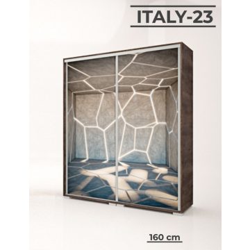 Italy Style 160 cm-es tolóajtós gardrób (Italy-23)