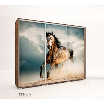 Italy Style 239 cm-es tolóajtós gardrób (Italy-06)