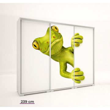 Italy Style 239 cm-es tolóajtós gardrób (Italy-27)