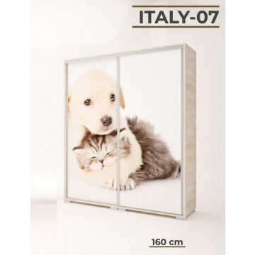 Italy Style 160 cm-es tolóajtós gardrób (Italy-07)