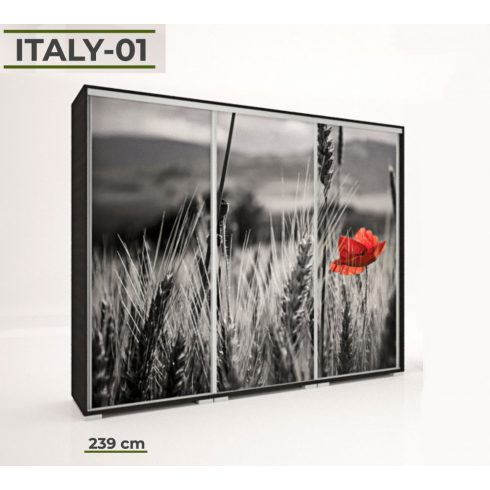 Italy Style 239 cm-es tolóajtós gardrób (Italy-01)