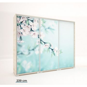 Italy Style 239 cm-es tolóajtós gardrób (Italy-30)