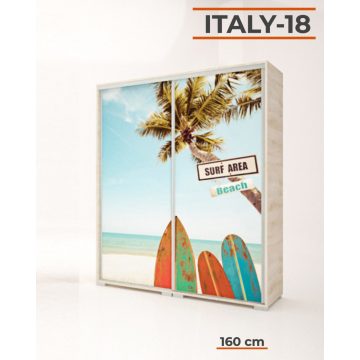 Italy Style 160 cm-es tolóajtós gardrób (Italy-18)
