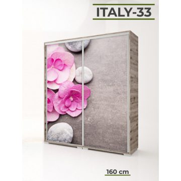 Italy Style 160 cm-es tolóajtós gardrób (Italy-33)