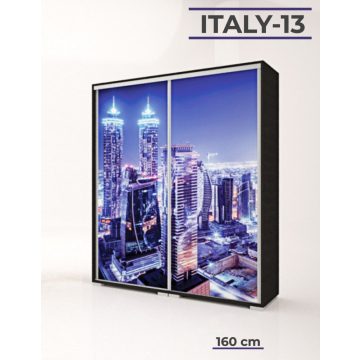 Italy Style 160 cm-es tolóajtós gardrób (Italy-13)