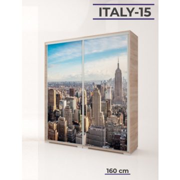 Italy Style 160 cm-es tolóajtós gardrób (Italy-15)