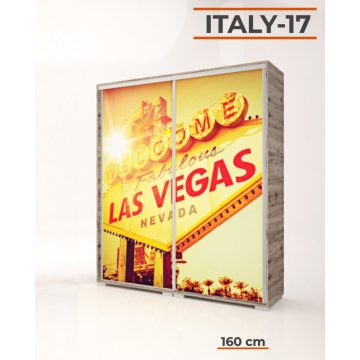 Italy Style 160 cm-es tolóajtós gardrób (Italy-17)