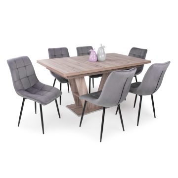 Prága asztal + 6 db Kitty szék