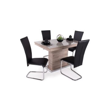 Flóra Plusz asztal + 4 db Paulo szék