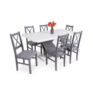 Enzo asztal  + 6 db Luna szék