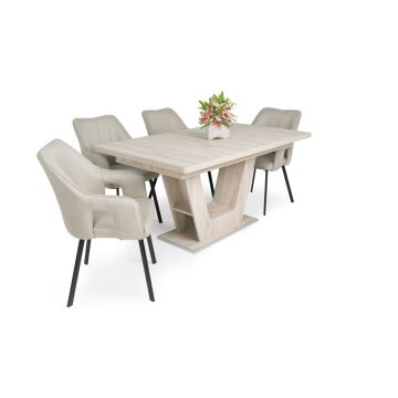 Prága asztal + 4 db Imperial szék