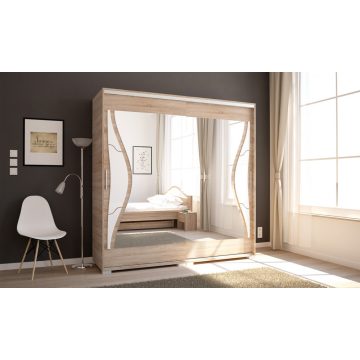 Diego tolóajtós gardrób 200 cm