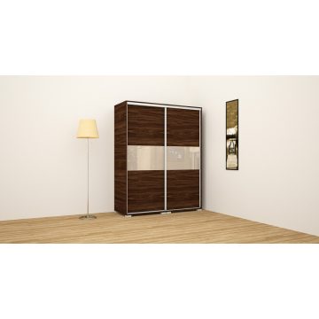 Bond gardrób magasfényű betéttel 160 cm