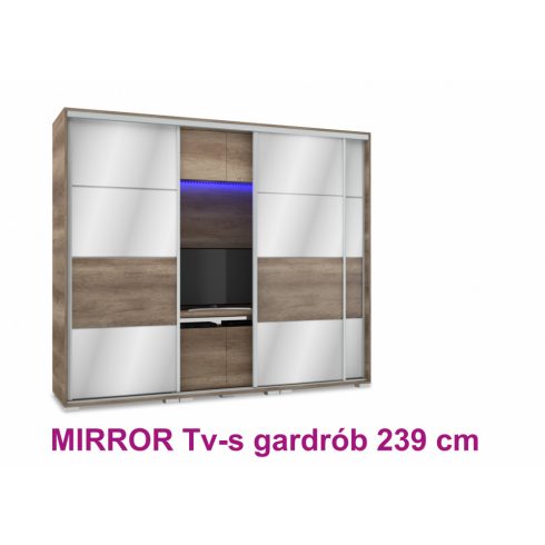 Mirror Tv-s gardrób 239 cm
