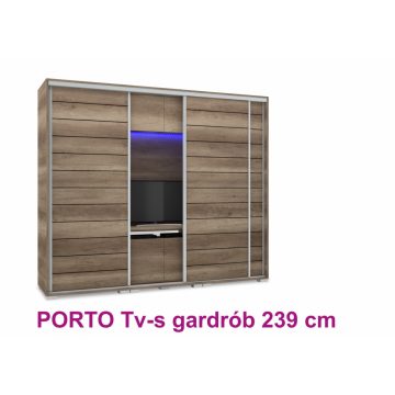 Porto Tv-s gardrób 239 cm