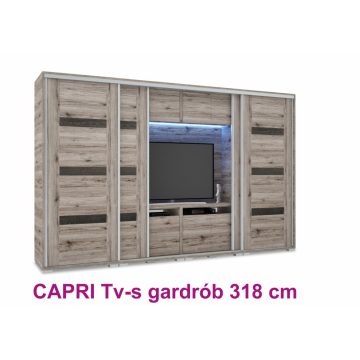 Capri Tv-s gardrób 318 cm