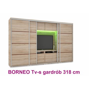 Borneo Tv-s gardrób 318 cm