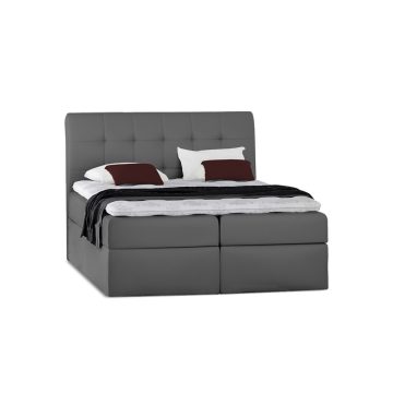 TYP50 boxspring ágy 180 cm sötétszürke Trinity 15