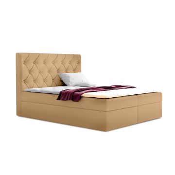 TYP56 boxspring ágy 140 cm bézs Fresh 3