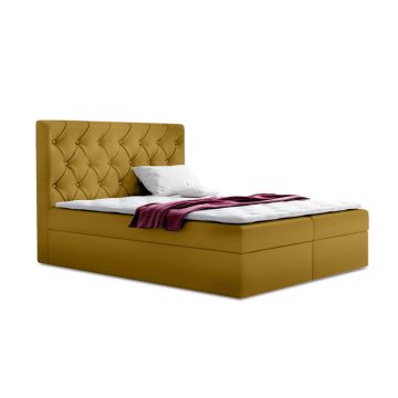 TYP56 boxspring ágy 180 cm okker Fresh 37