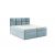 TYP57 boxspring ágy 140 cm világoskék Trinity 22