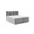 TYP57 boxspring ágy 160 cm szürke Trinity 14