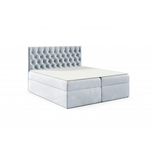 TYP58 boxspring ágy 160 cm világoskék Fresh 33