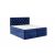 TYP58 boxspring ágy 140 cm sötétkék Fresh 11