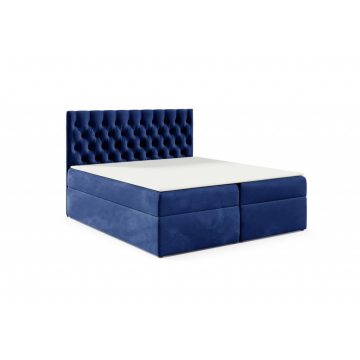 TYP58 boxspring ágy 180 cm sötétkék Fresh 11