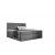 ST6 boxspring ágy 180cm sötétszürke Riviera 95