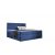 ST6 boxspring ágy 140cm királykék Riviera 81
