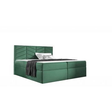 ST6 boxspring ágy 160cm zöld Riviera 38