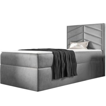 ST7 boxspring ágy 90cm világosszürke Riviera 91