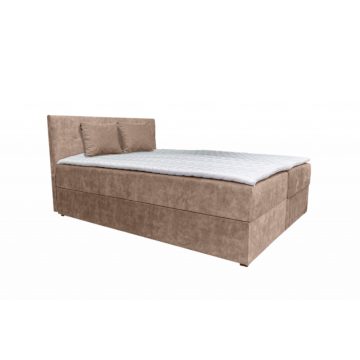 ATOS boxspring ágy 160 cm bézs Country 03