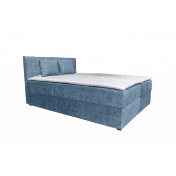 ATOS boxspring ágy 160 cm világoskék Country 19