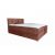 ATOS boxspring ágy 160 cm barna Country 07