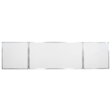   OfficeCity kihajtható mágnestábla alumínium kerettel 200x100 cm + 100x100 cm + 100x100 cm (WBKH-100200-100) törölhető mágnes tábla, fehértábla