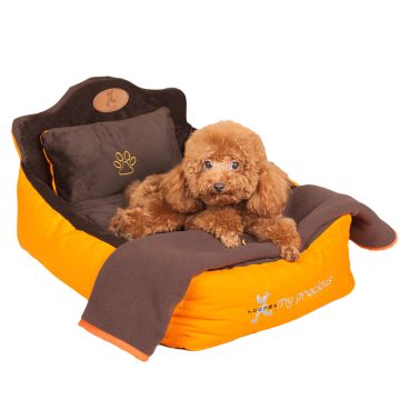   HOOPET kutyafekhely, kutyaágy, macska fekhely, macskaágy narancssárga színű M méret (HOOPET-6410-M-ORANGE)