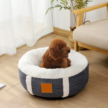   Kutyafekhely, kutyaágy, macsaka fekhely, macskaágy sötétszürke 50cm M (A015-DARK-GREY-50)