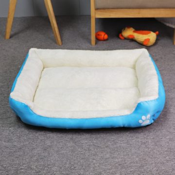   Kisállat fekhely, XXL méret, világoskék-elefántcsont fehér kutya / macska