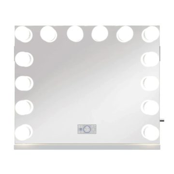   Hollywood tükör, sminkes tükör, LED sminktükör fehér 80x65cm (DC117-13)